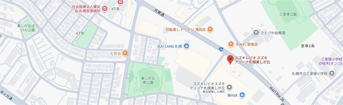 札幌屋内展示場の地図