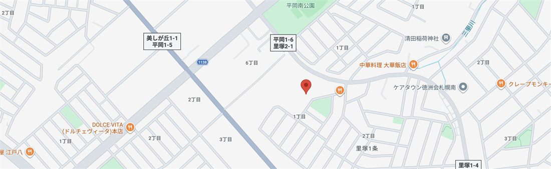 里塚サービス工場の地図